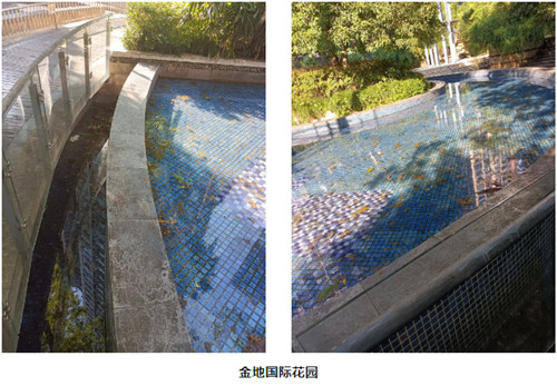 金地繞池走，水凈人清爽